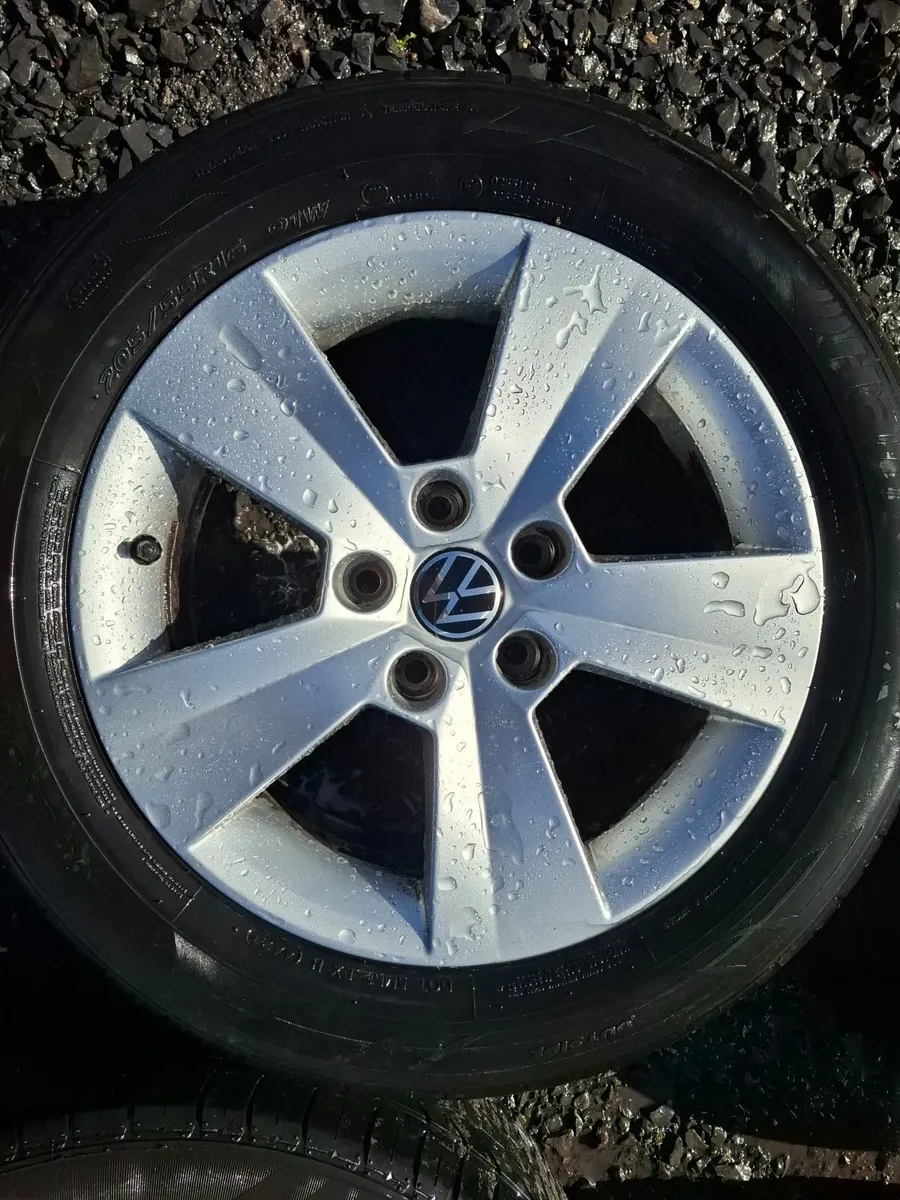 16" Vw Alloys with tyres - Image 2