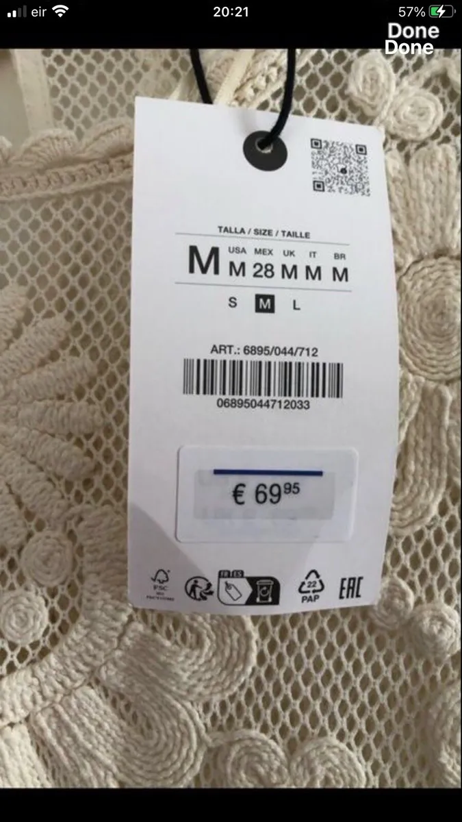 Ladies  BNWT Zara dress size M €30 - Image 3
