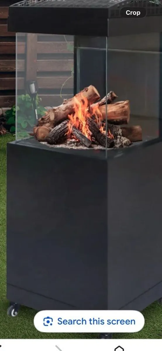 MustagBergen Gas Patio Fire Column With Cover - Image 1