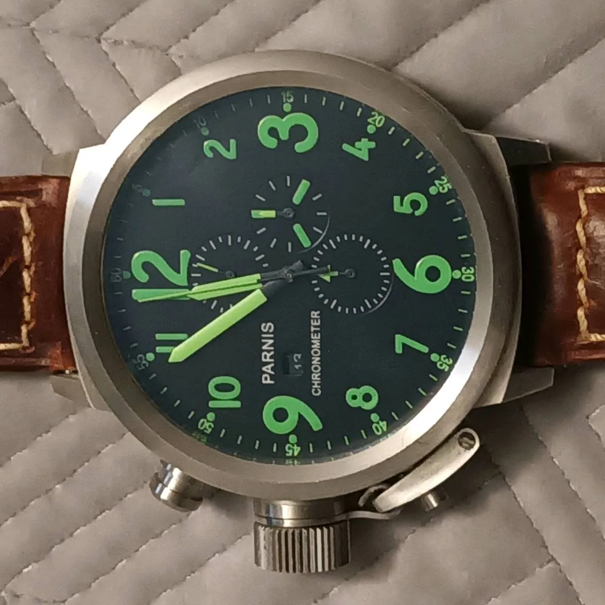 Parnis Lefty Big Dial Watch - Image 1