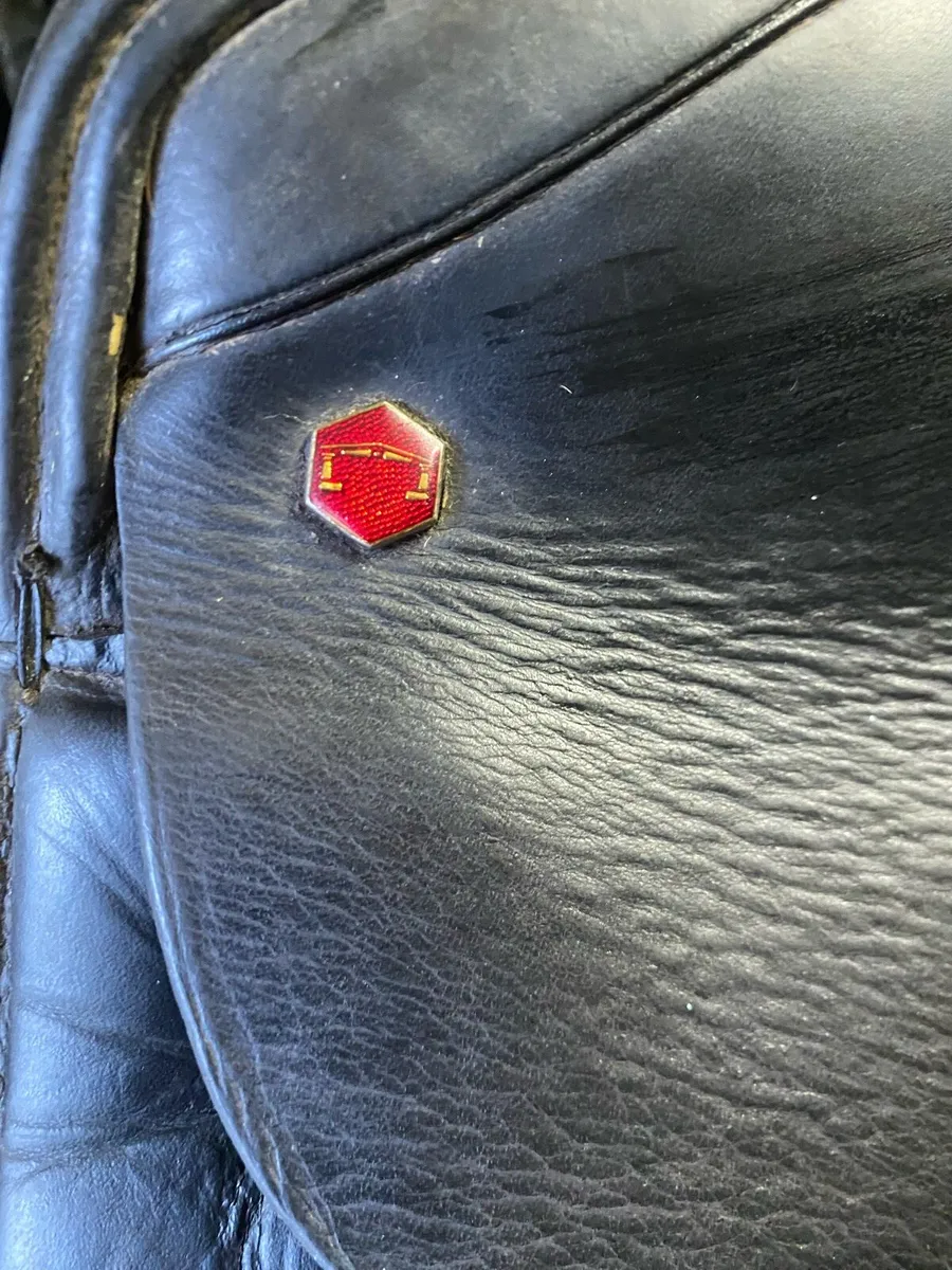 Albion 17” black leather dressage saddle - Image 4