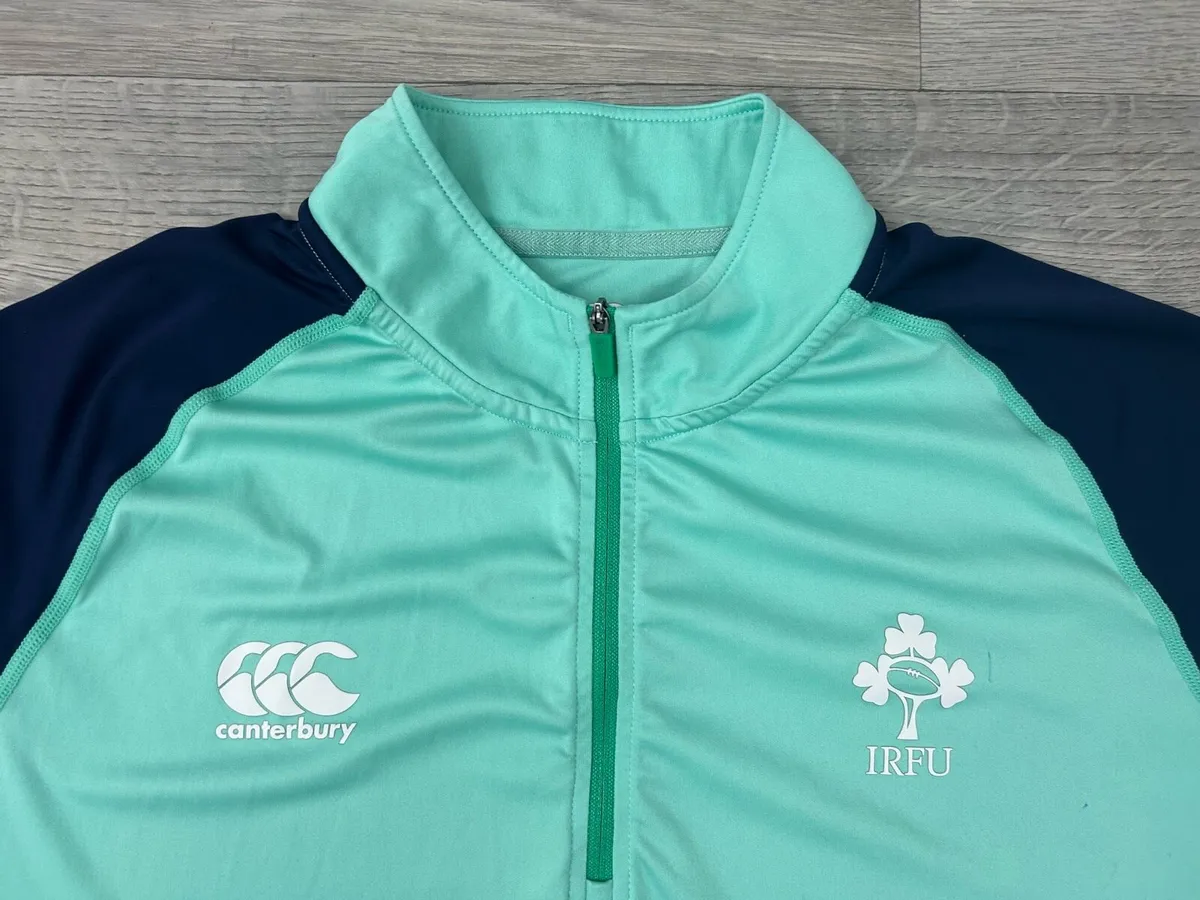 Canterbury Ireland Rugby Half Zip Base Layer Top L - Image 3