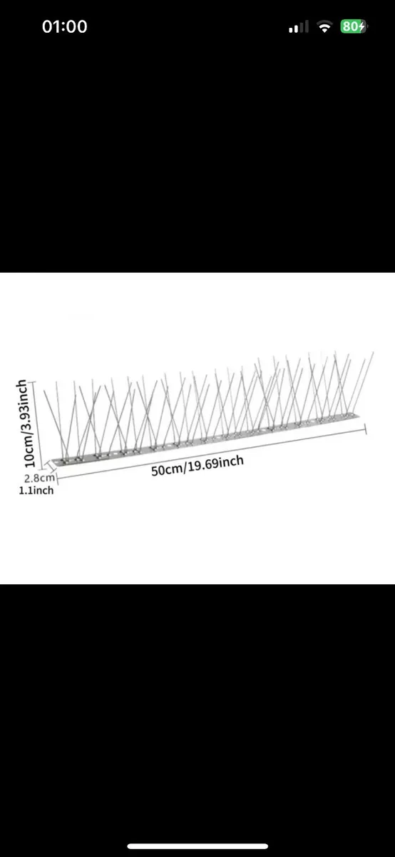 Stainless Steele Bird spikes - Image 1