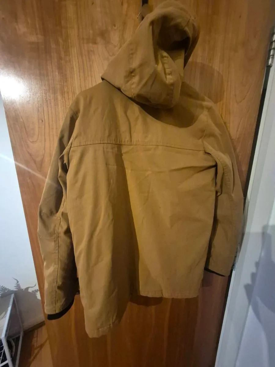 John Lewis Parka Jacket – Camel/Tan – Quilted Lini - Image 2