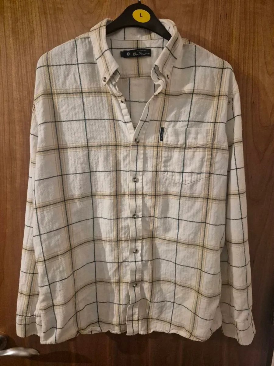 Ben Sherman Shirt – Flannel Check – Size L - Image 1