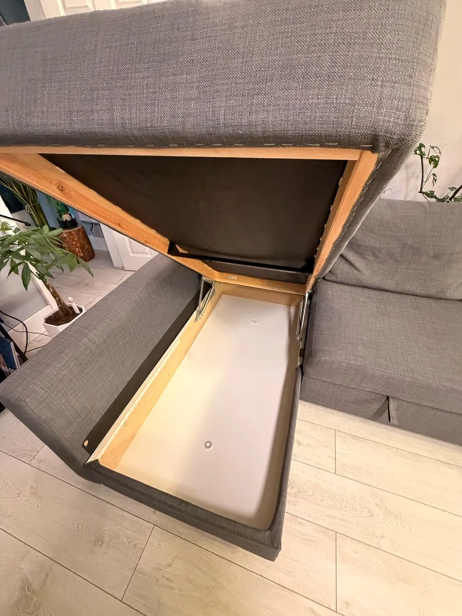 IKEA sofa bed with storage L or R had - Image 3