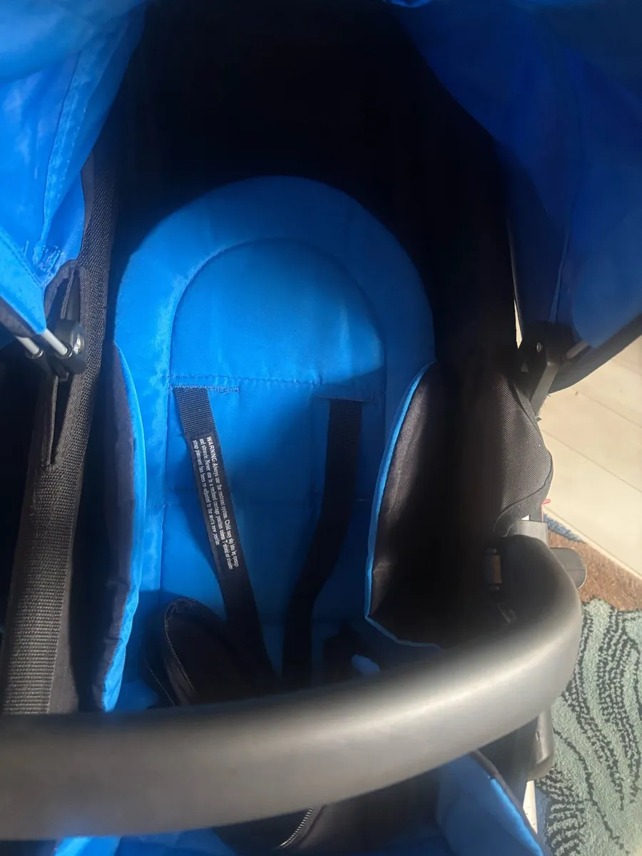 Out and about blue double nipper buggy - Image 4