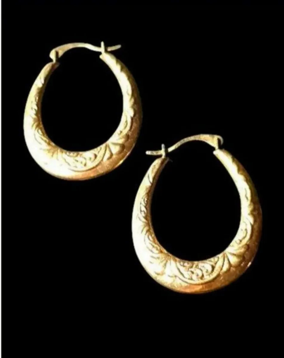 Vintage Hallmarked 9ct Gold Earrings - Image 4