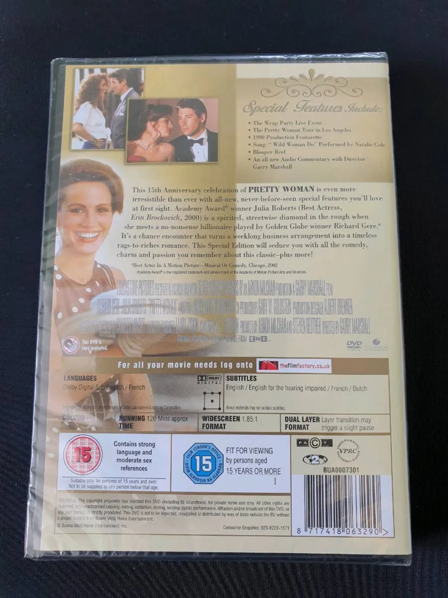 Pretty Woman 1990 DVD Garry Marshall Julia Roberts - Image 2
