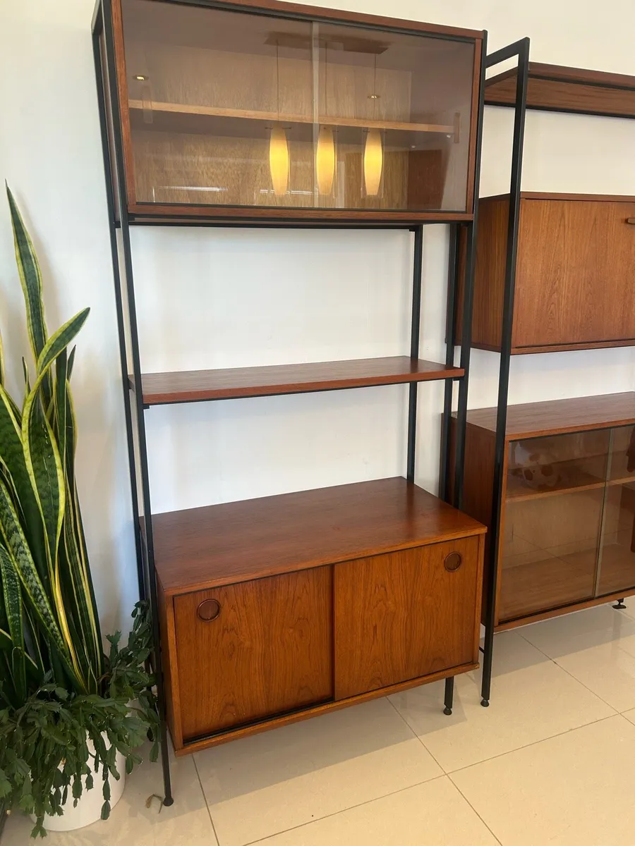 Mid century teak Avalon ladderax shelving bays - Image 3