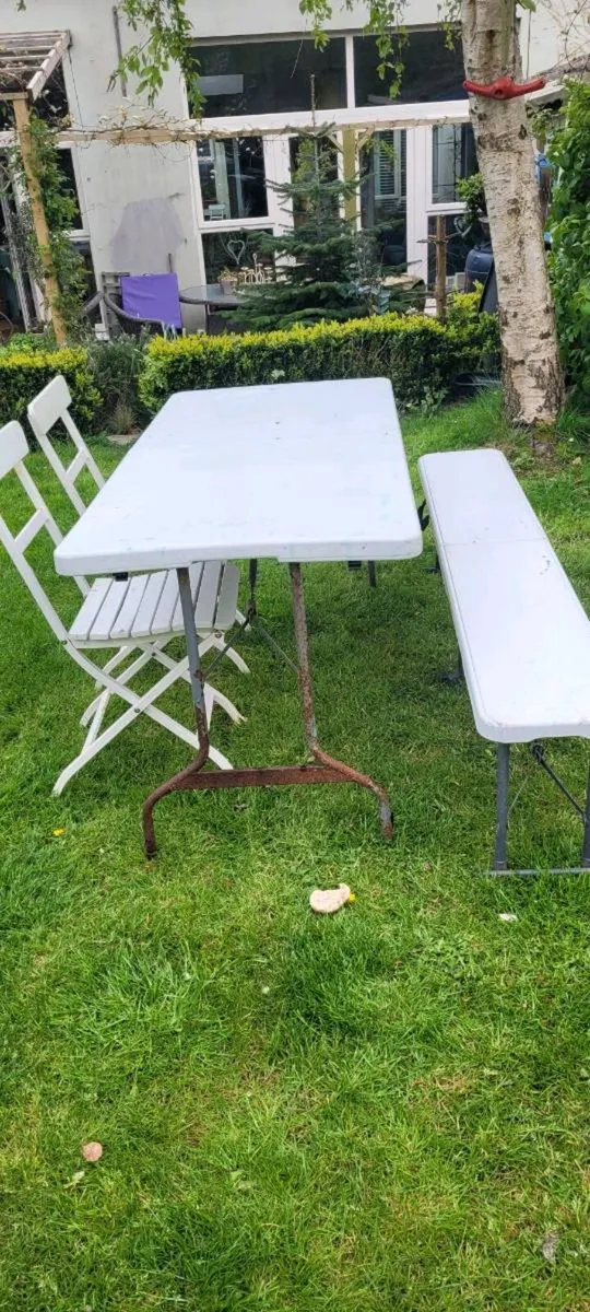Camping table and chairs bench - Image 2