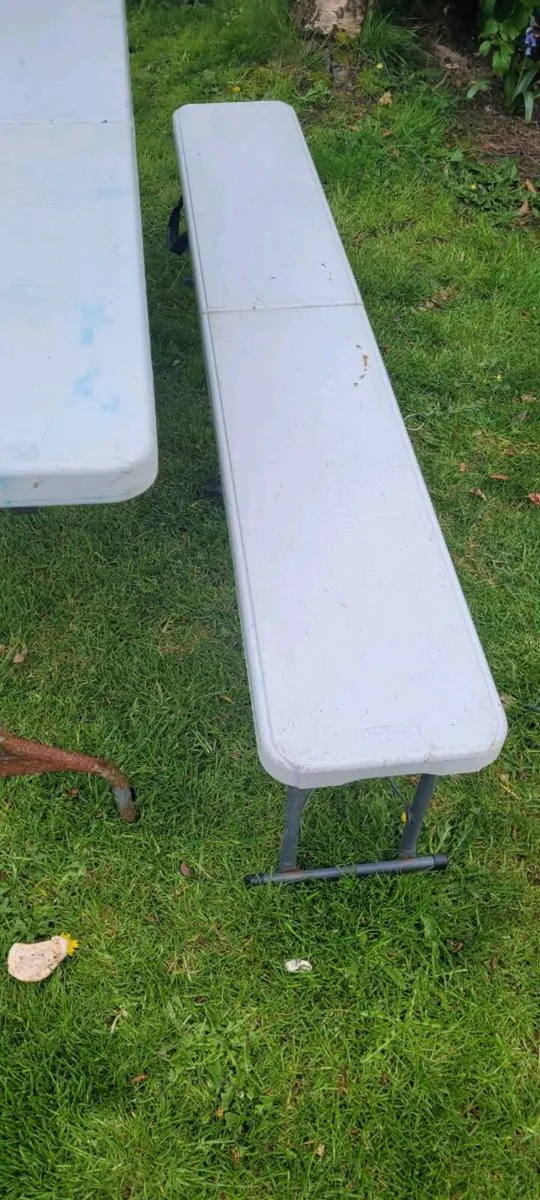 Camping table and chairs bench - Image 4