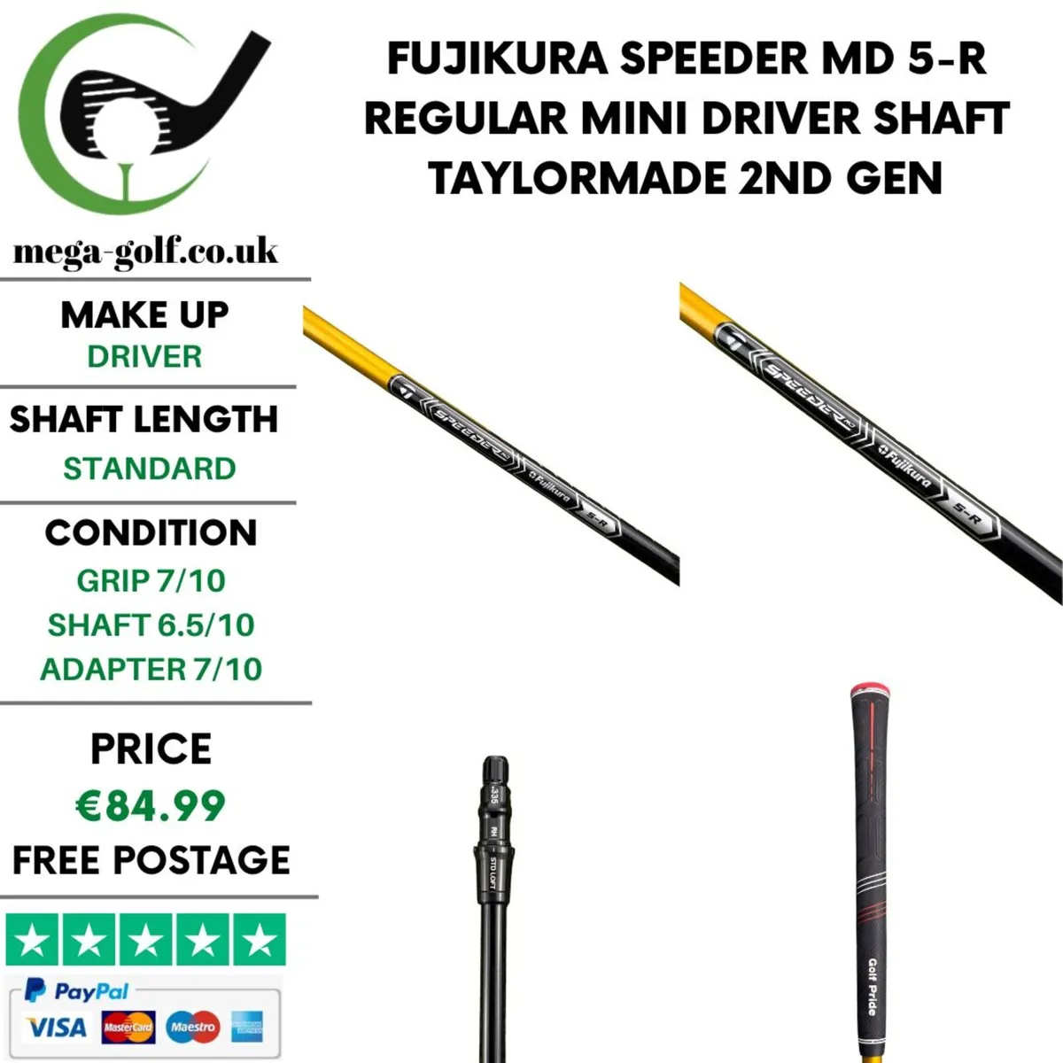 Fujikura Speeder MD 5-R Regular Mini Driver Shaft - Image 1