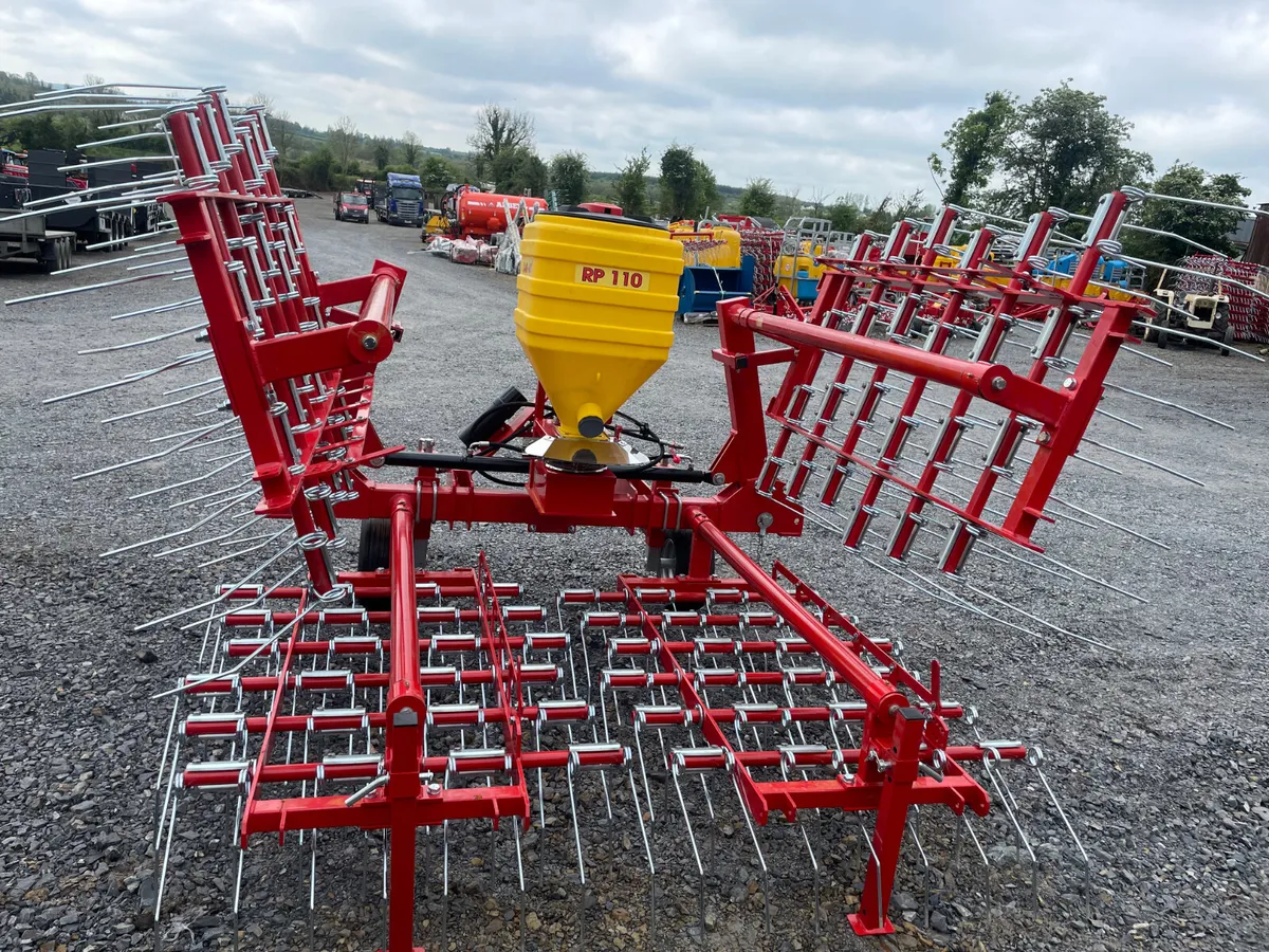 New Jarmet 6M Grass Tyne Harrow with Seeder - Image 4