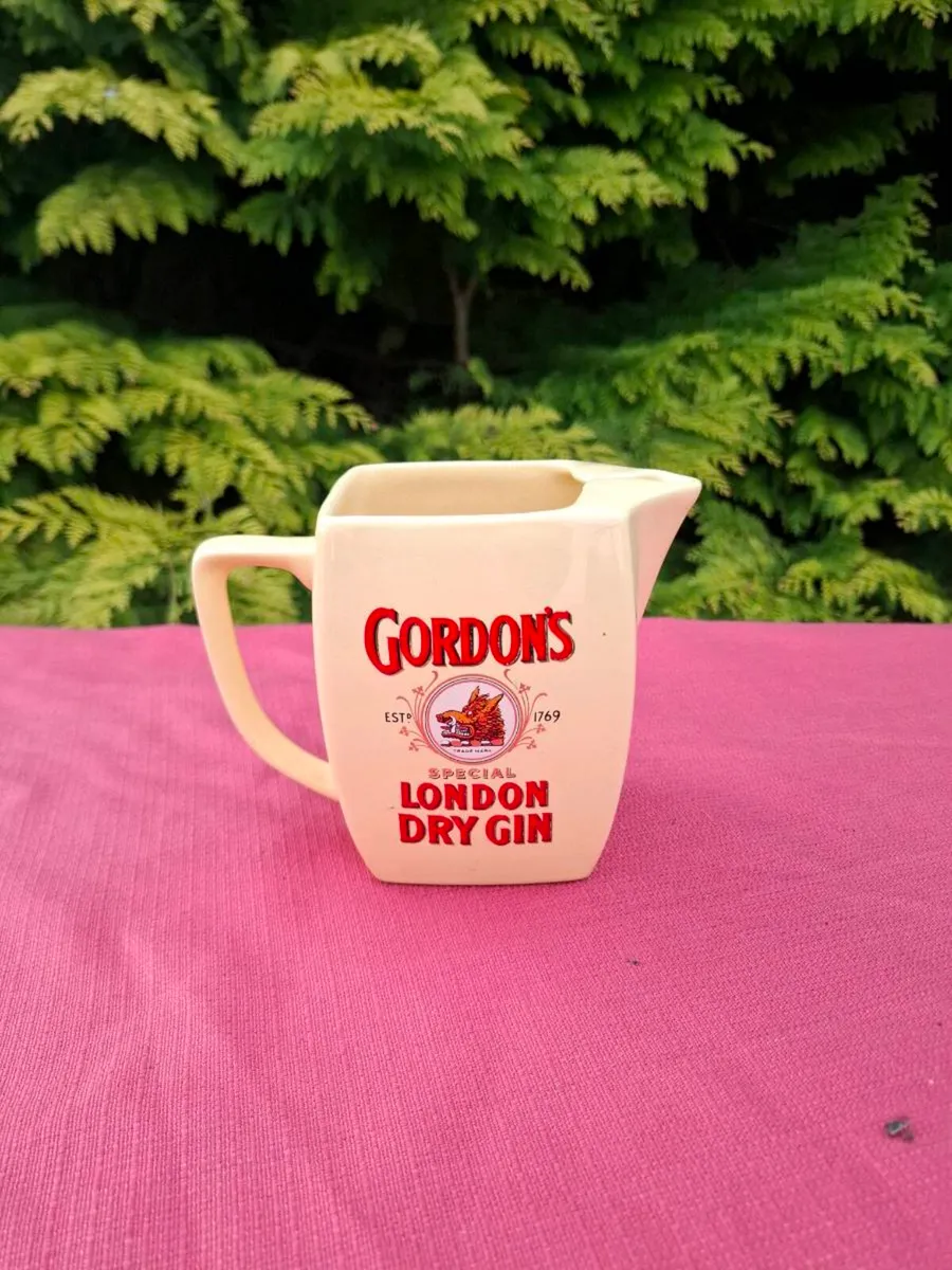Gordon gin ceramic pitcher postage possible - Image 1