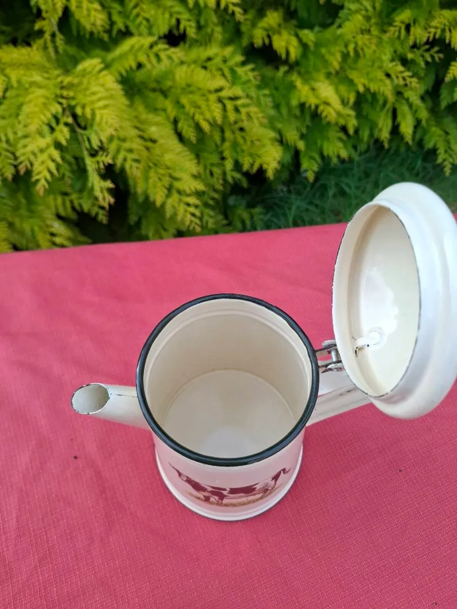 Cow enamel tea pot postage possible - Image 2