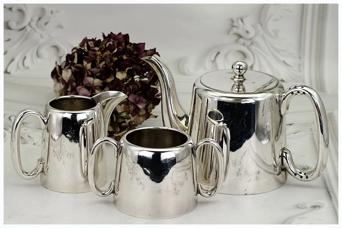 Sheffield Silver Plated Hotelware  3 Pce Tea Set - Image 1