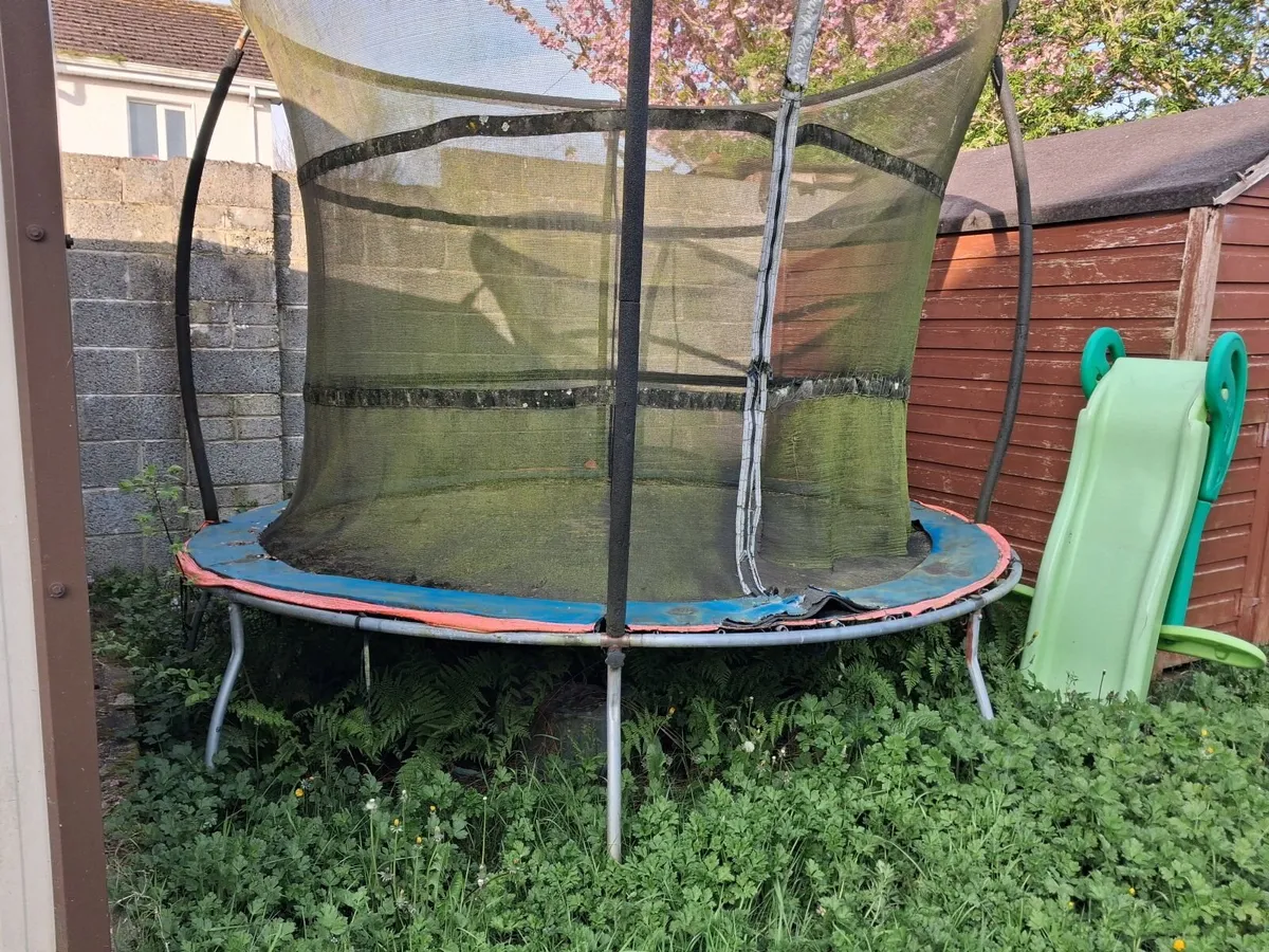 Trampoline and slide - Image 1