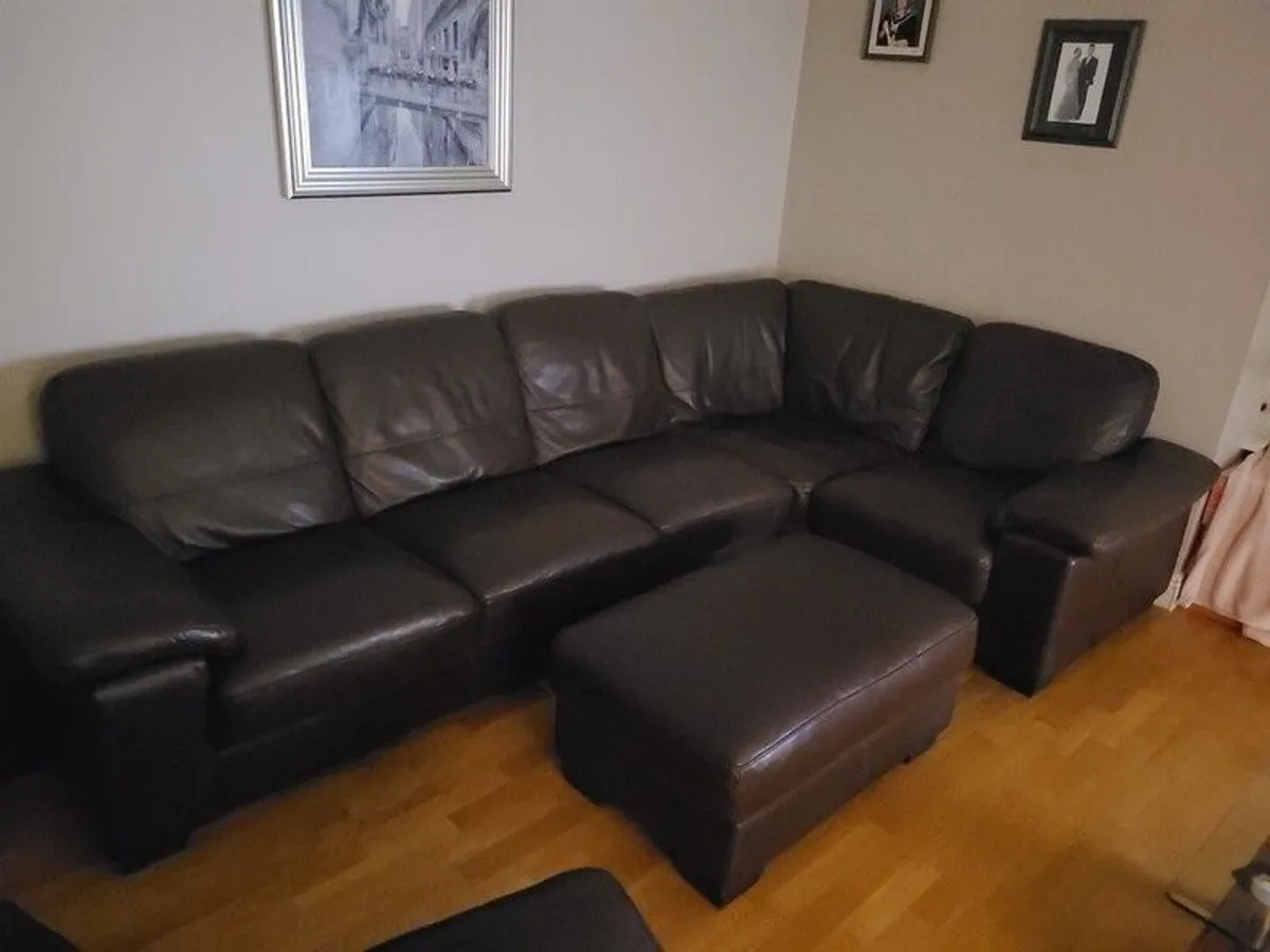 full Leather corner Suite - Image 3