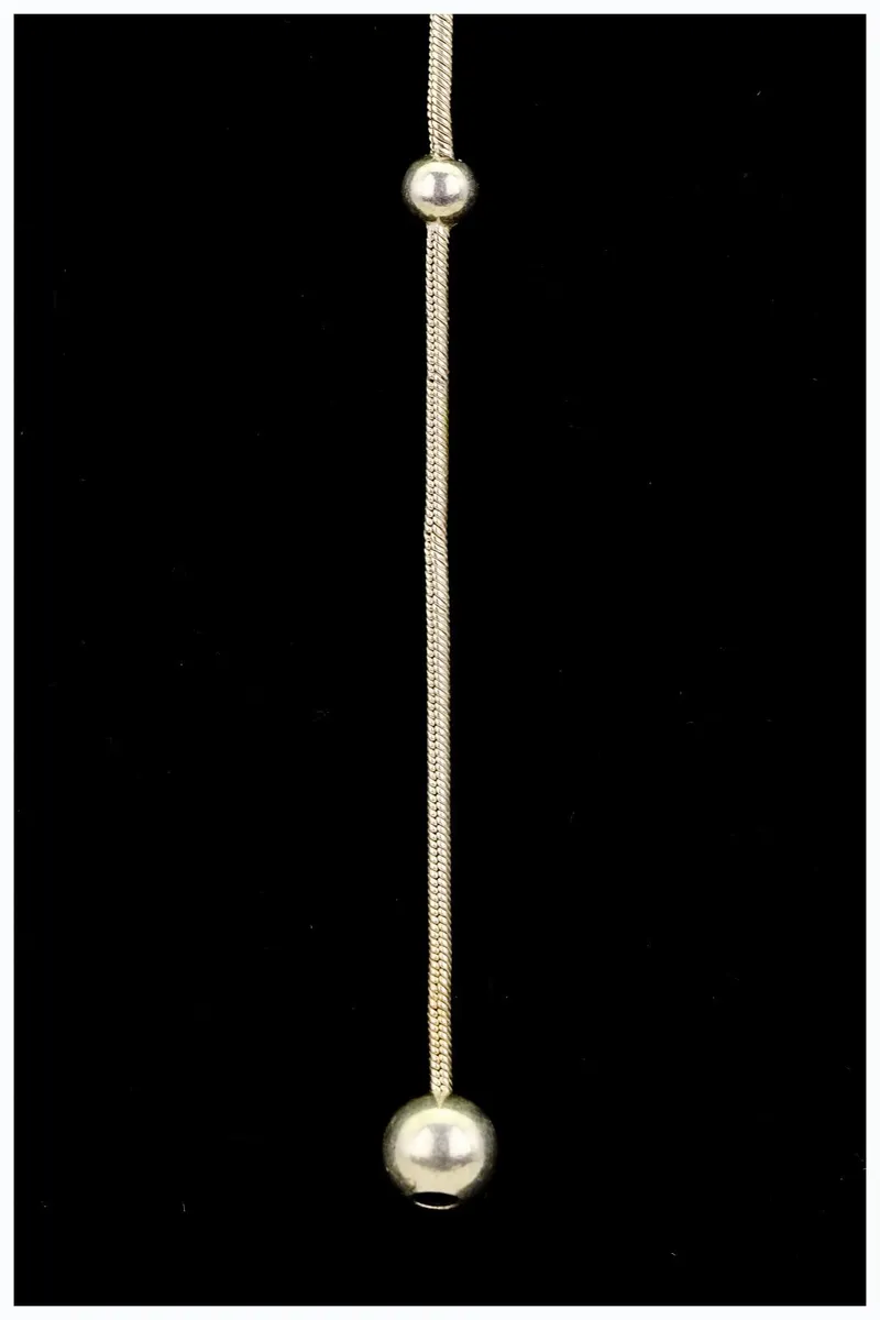 Sterling Silver 925 Lariat Chain Necklace - Image 3