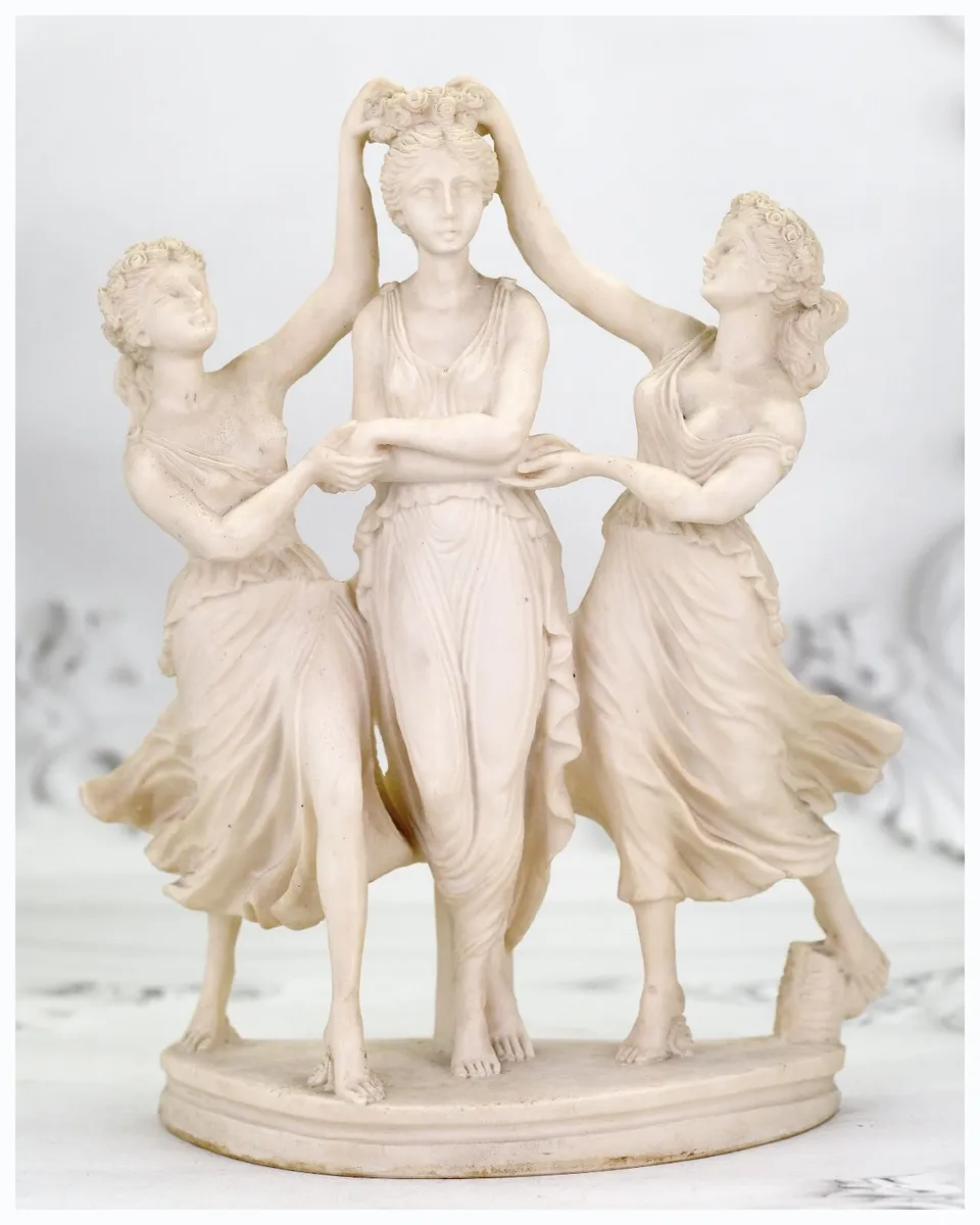 Vintage Italian Cast Alabaster Sculpture - Image 2