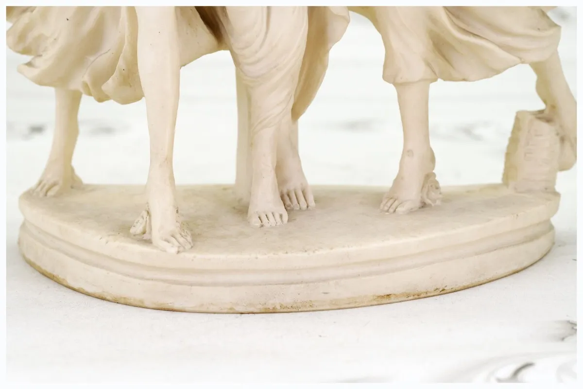 Vintage Italian Cast Alabaster Sculpture - Image 3