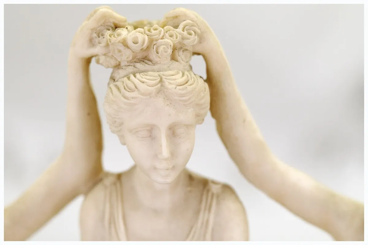 Vintage Italian Cast Alabaster Sculpture - Image 4