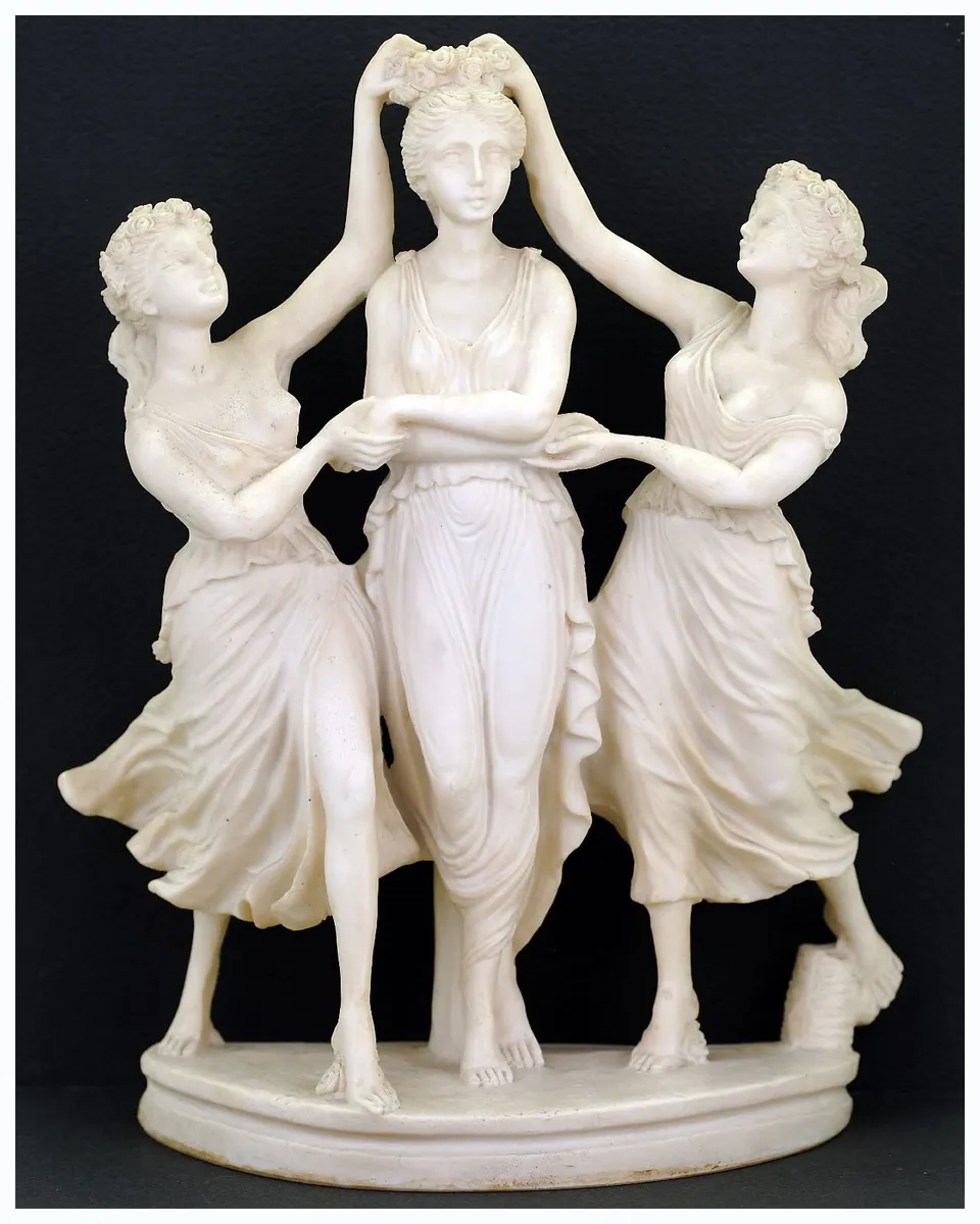 Vintage Italian Cast Alabaster Sculpture - Image 1