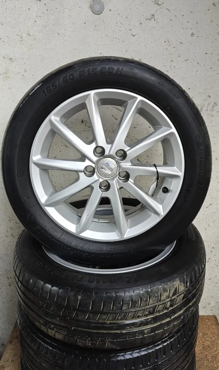 2012 Seat Ibiza 15" Alloy Wheels Set 185/60R15 - Image 2