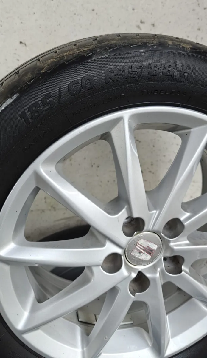 2012 Seat Ibiza 15" Alloy Wheels Set 185/60R15 - Image 3
