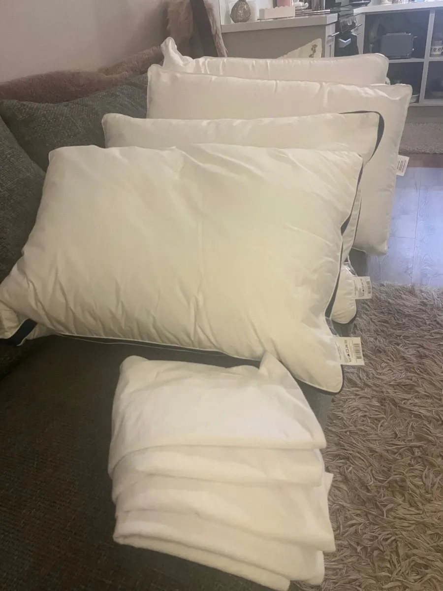 4 New Pillows + 4 covers