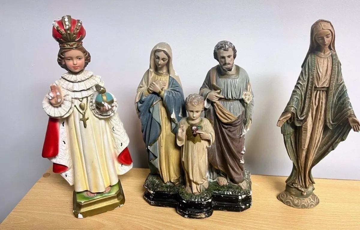 Collection of  vintage religion statues - Image 1