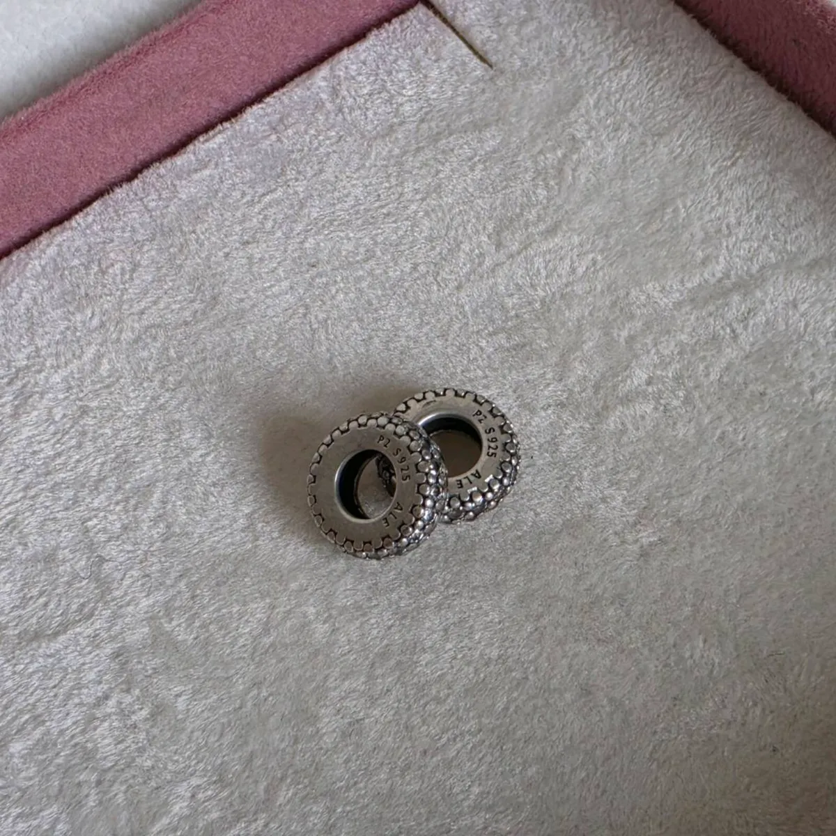 Pandora sparkly spacer charms x2 - Image 3