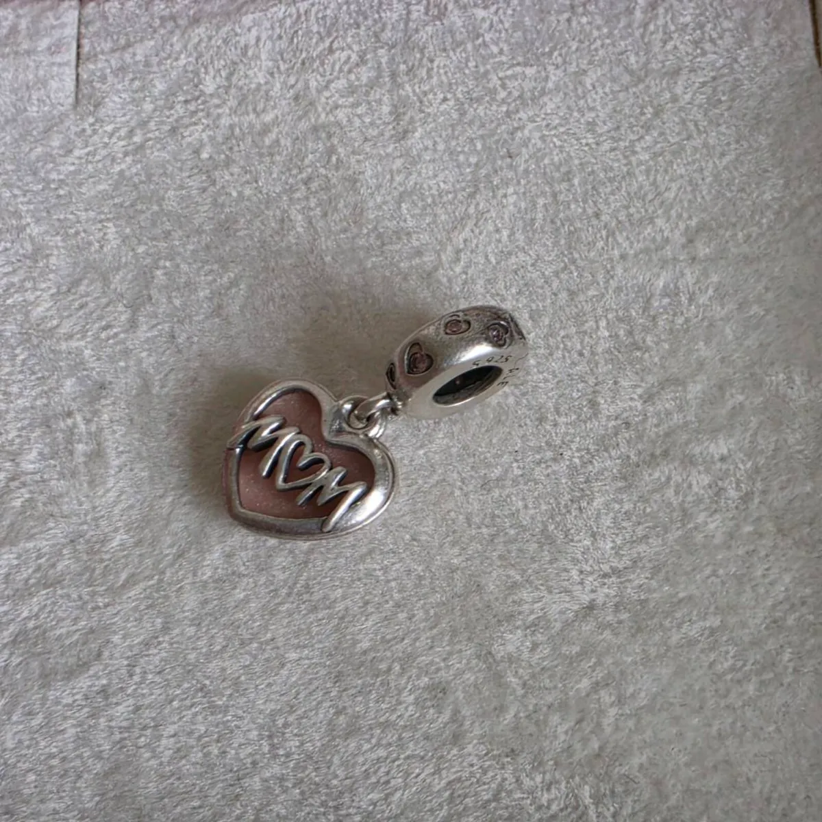 Pandora dangle charm heart mom - Image 3