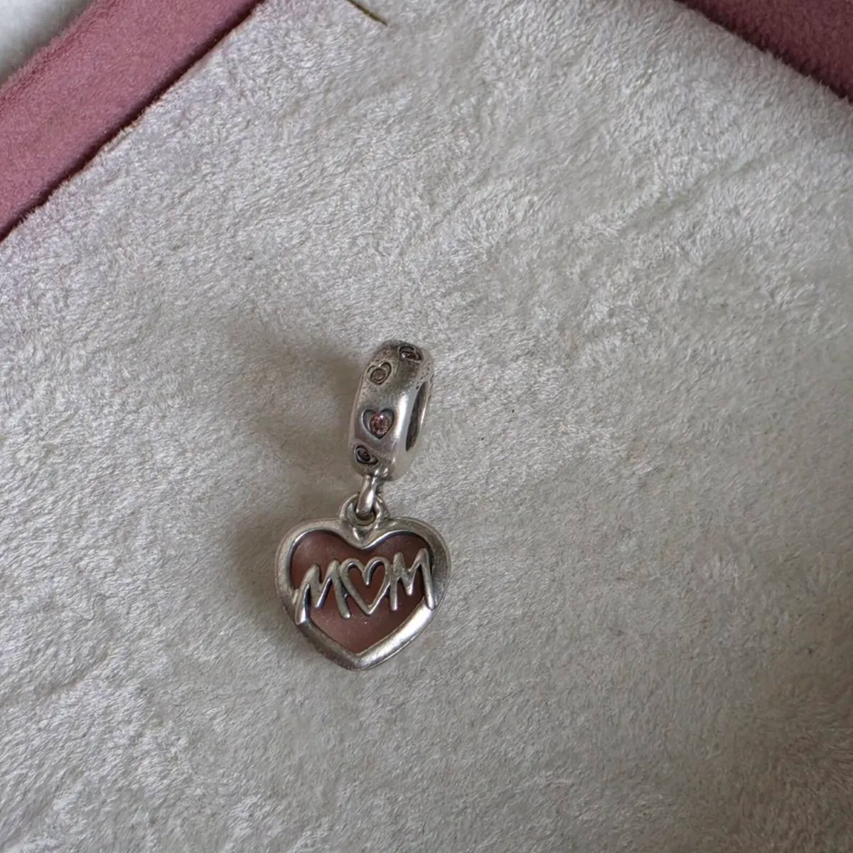 Pandora dangle charm heart mom - Image 1