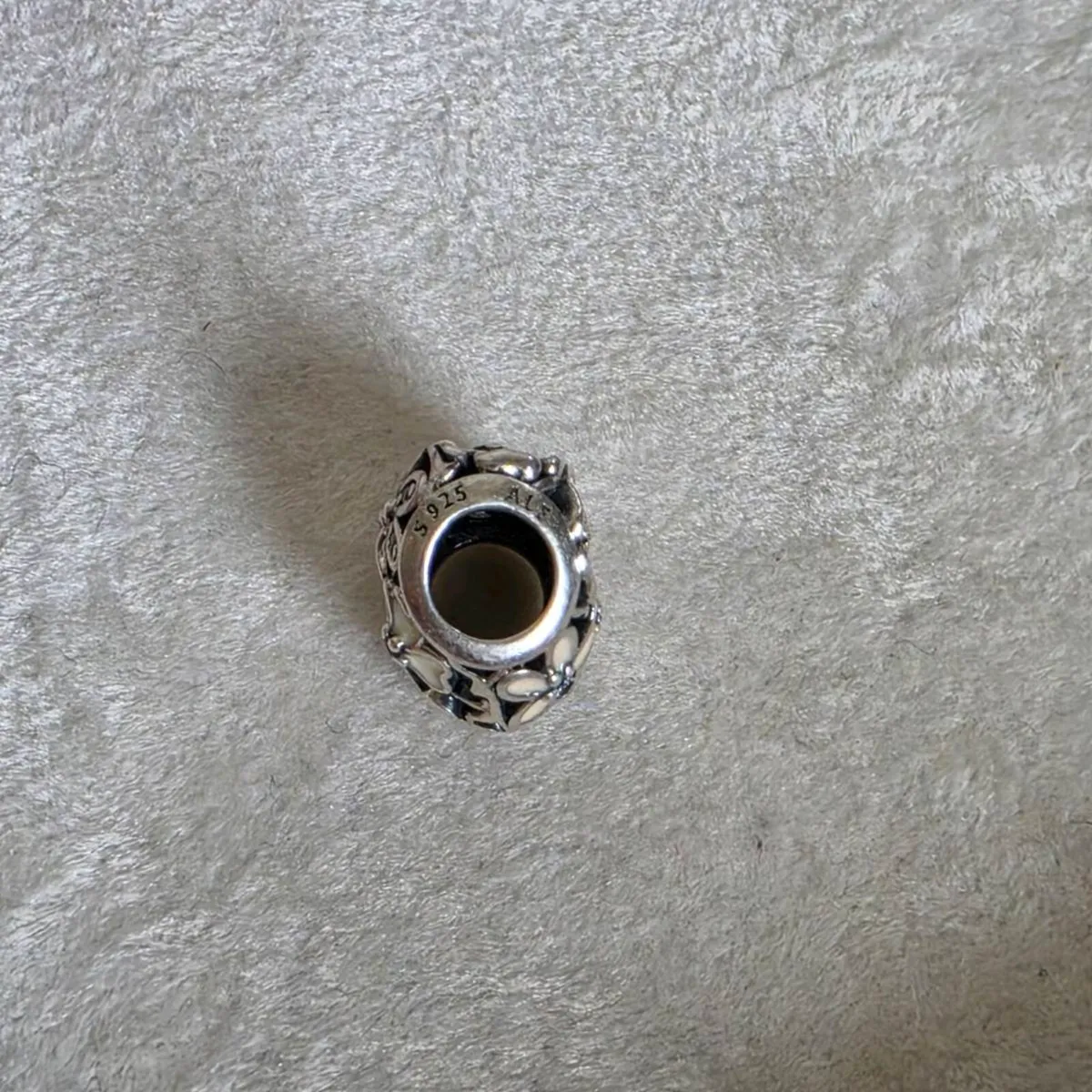 Pandora heart charm with flowers enamel - Image 4