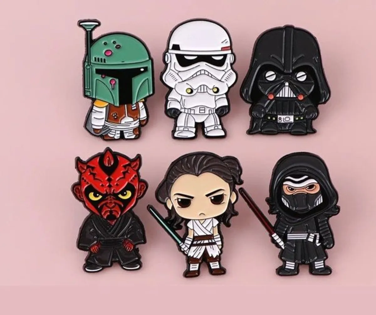 [6-Pack] Star Wars Enamel Pin Badge Bundle - Image 1