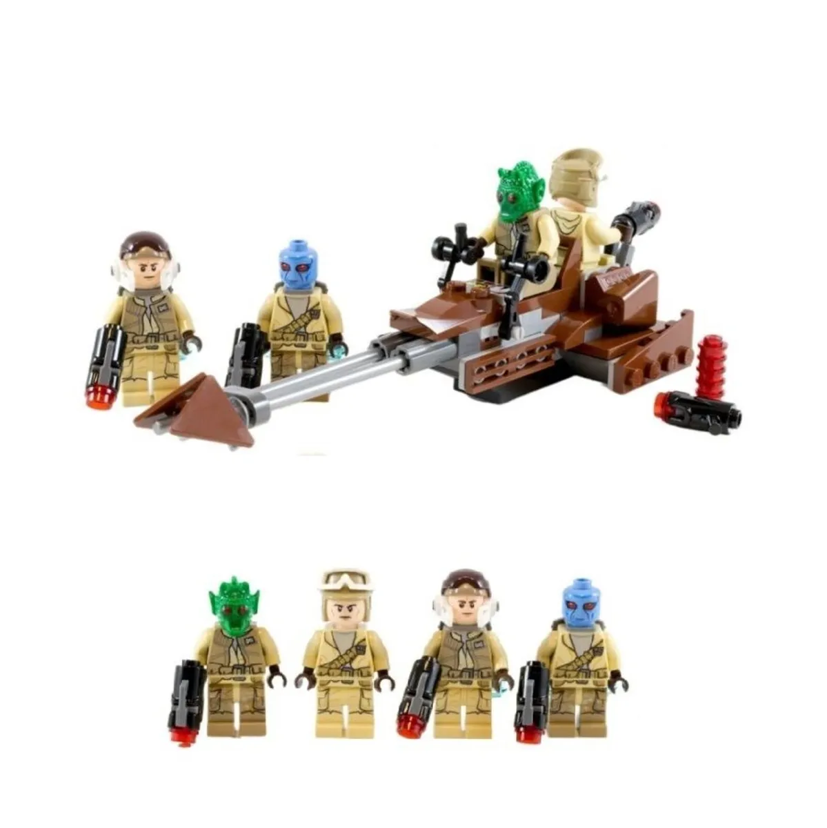 Rebel Alliance Star Wars Battle Pack + 4 Minifigs - Image 1