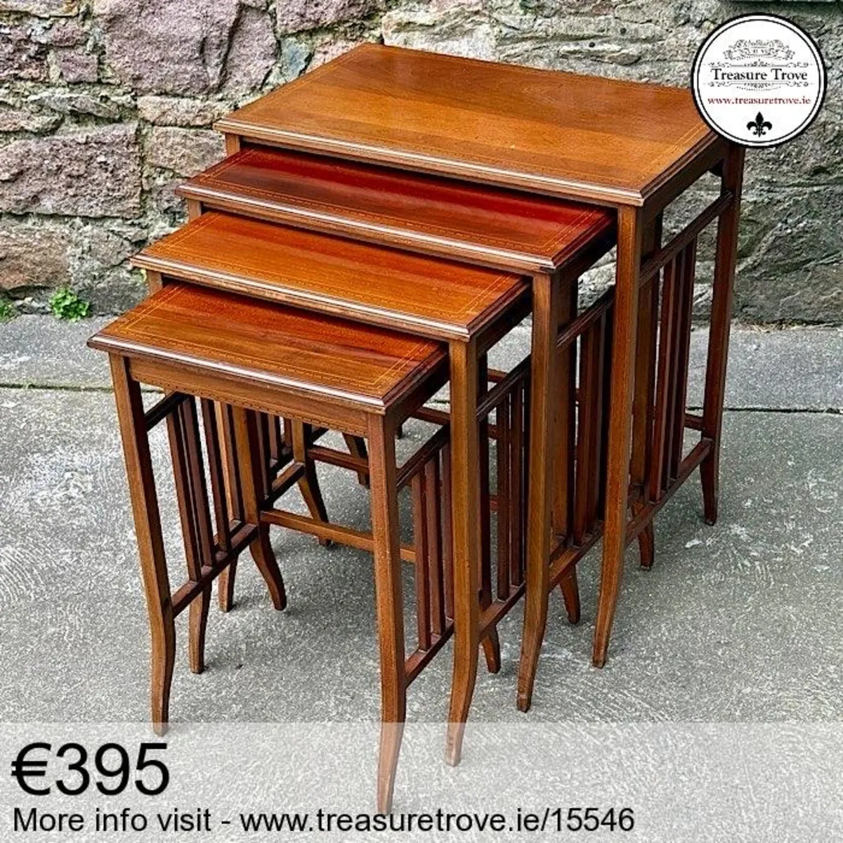 Vintage Nests of Tables, Coffee Table - Image 4