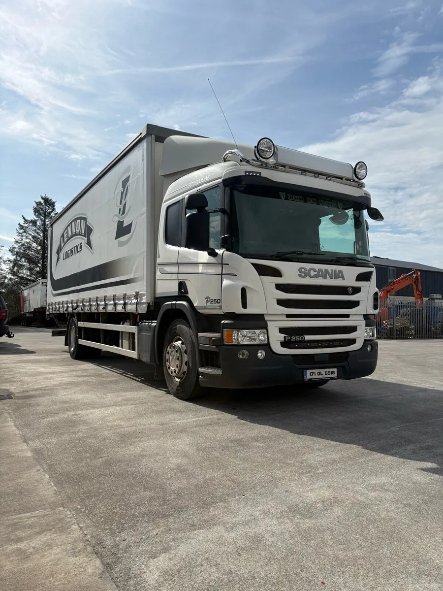 Scania P250 rigid Curtainsider taillift - Image 1