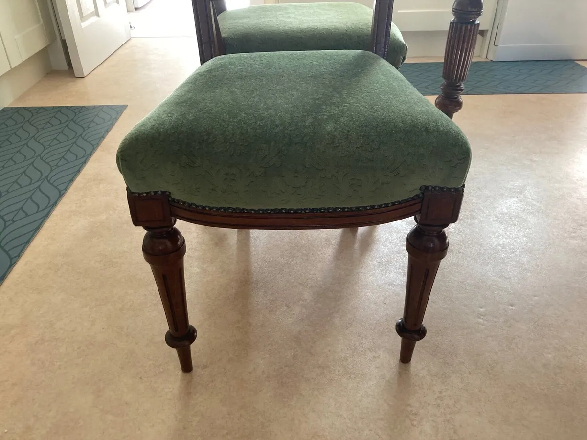 5 Victorian dining chairs - Image 4