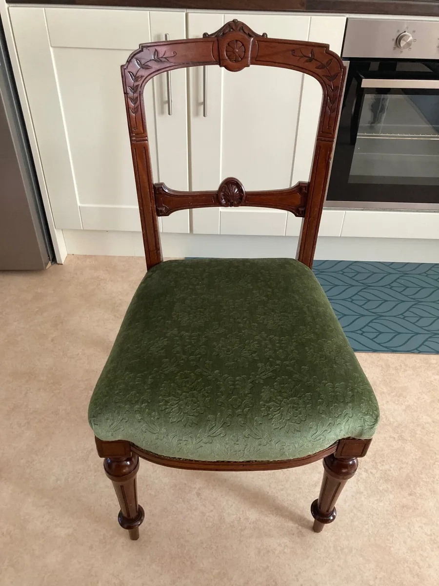 5 Victorian dining chairs - Image 1