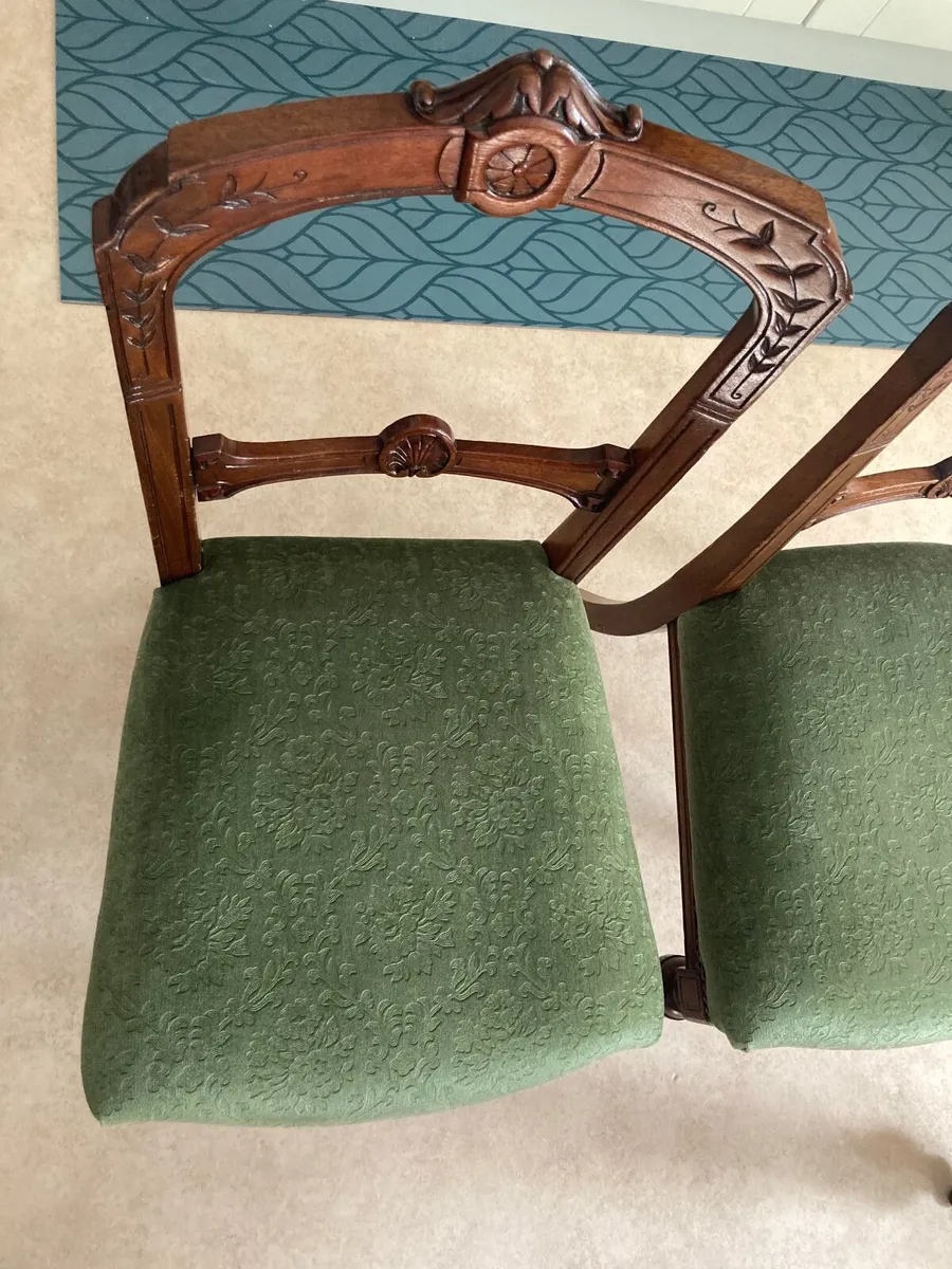 5 Victorian dining chairs - Image 2