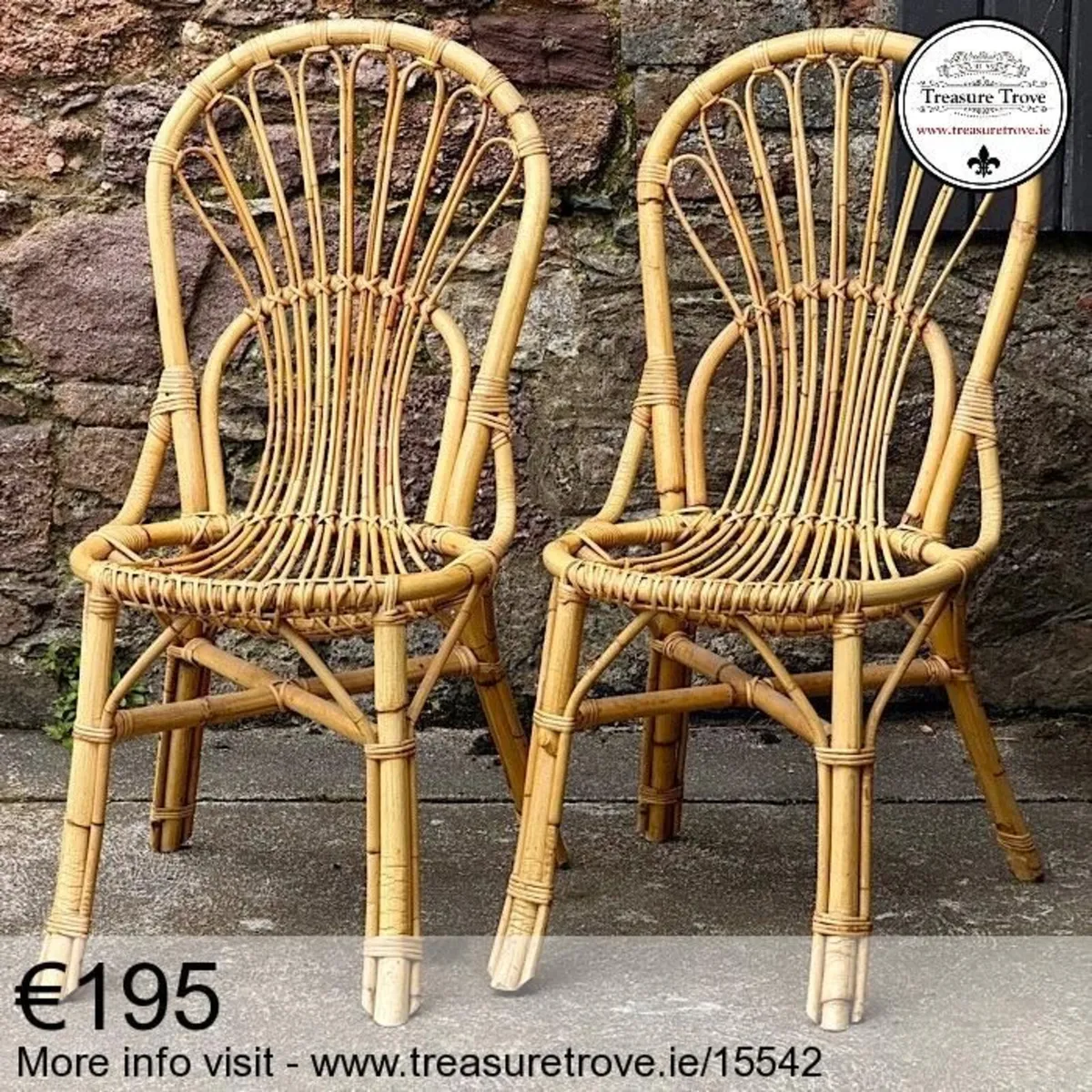 Vintage wicker, cane, rattan chairs - Image 2