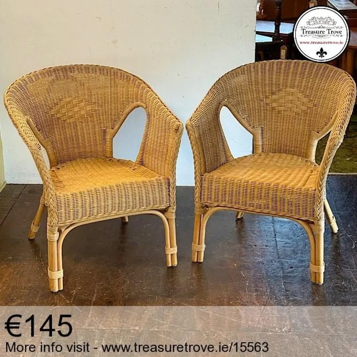 Vintage wicker, cane, rattan chairs - Image 1