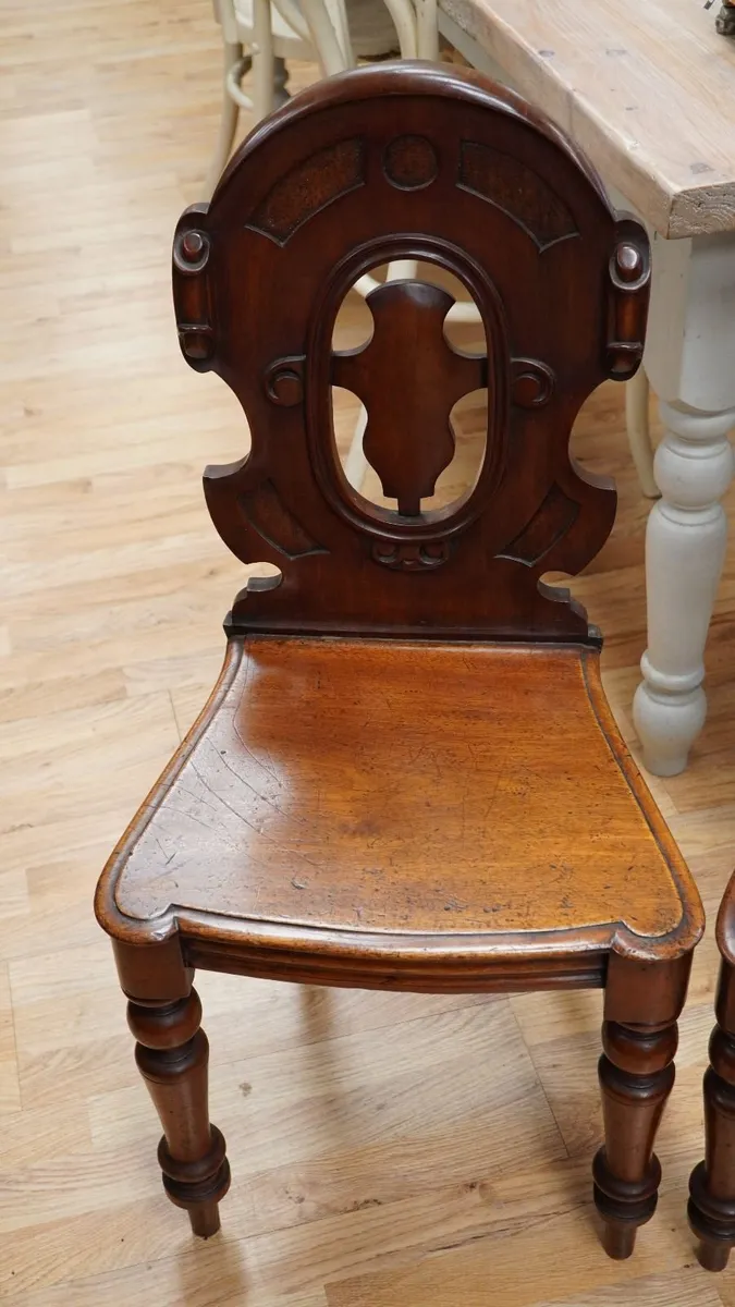 Victorian Hall Chairs - Image 3