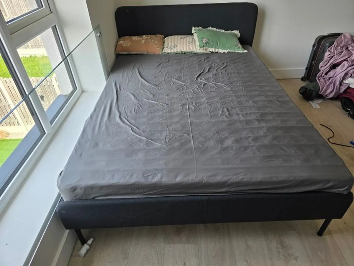 Brand new IKEA double Bed frame for sale - Image 2