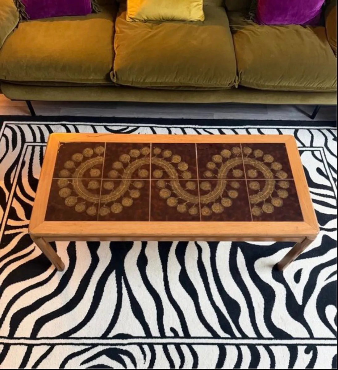 Mid Century Tiled Coffee Table - Image 2