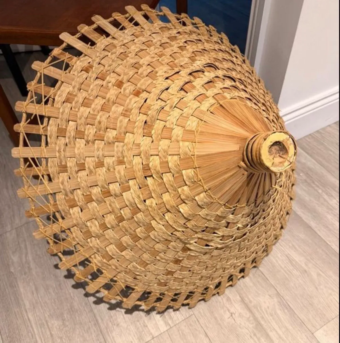 Mid Century Bamboo Floor Lamp H180 - Image 4