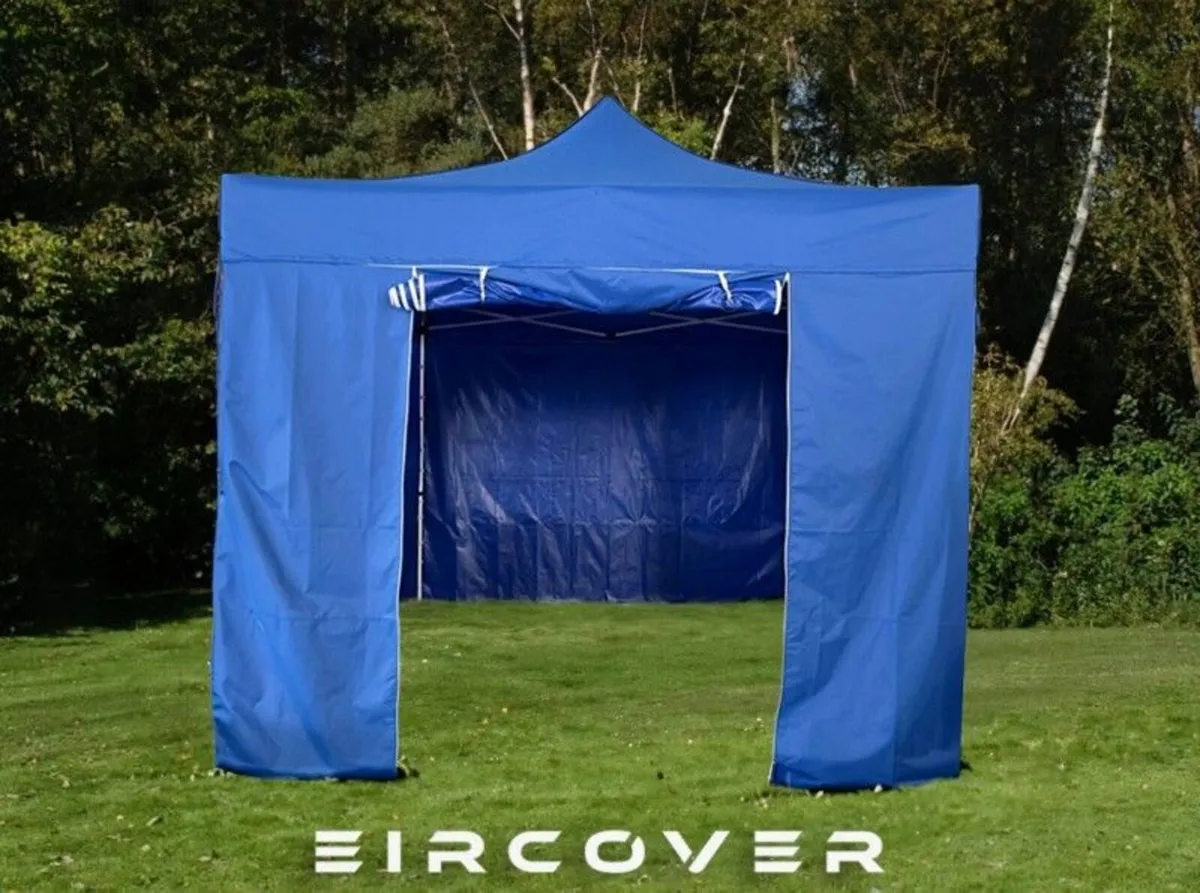 Heavy Duty Pop Up Gazebo Steel 40mm Hex 3m x 3m - Image 1